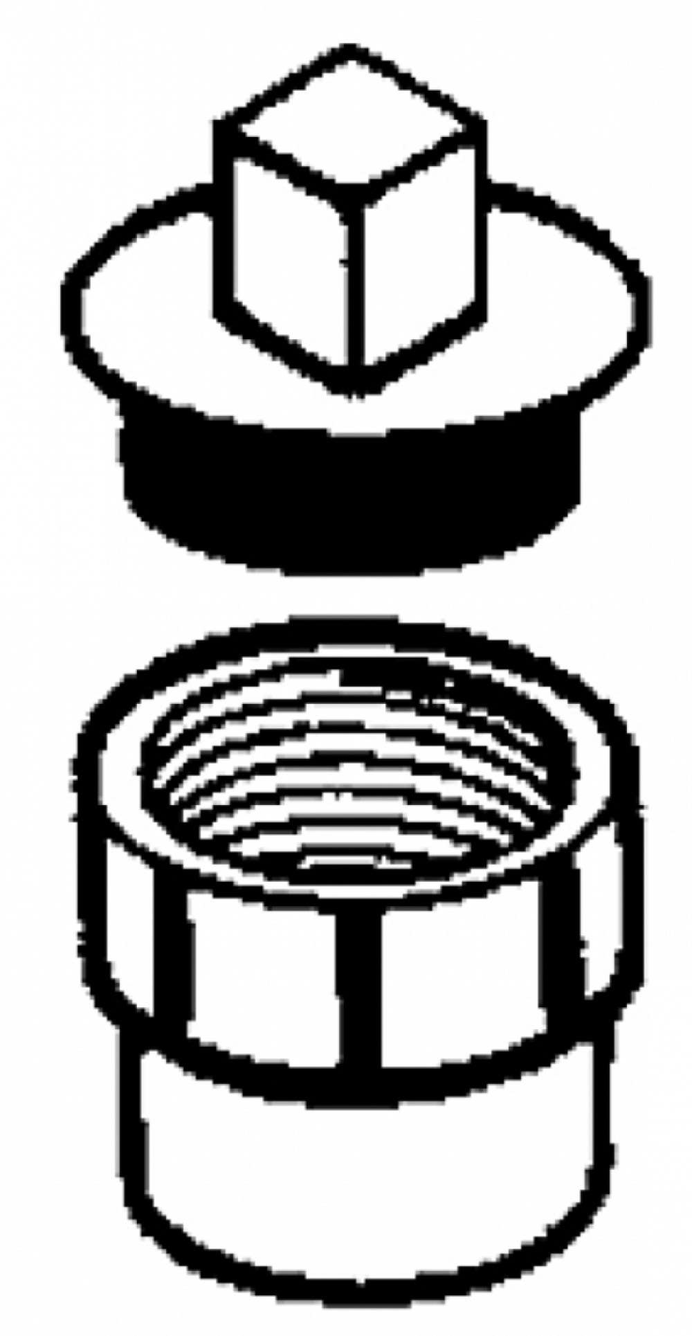 American Imaginations ABS-COADAP Thermoplastic Fitting Co Adapter