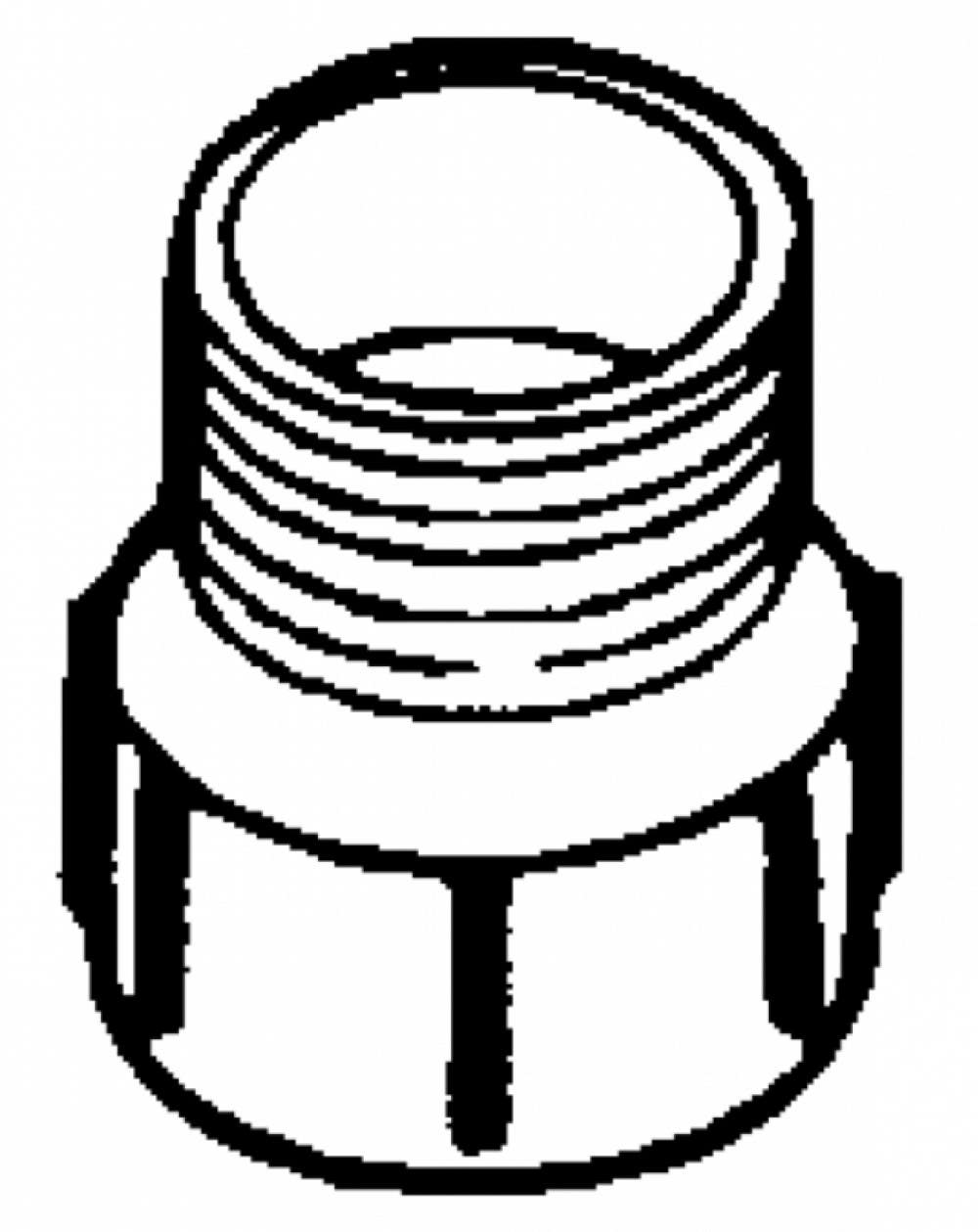 American Imaginations ABS-MADAP Thermoplastic Male Adapter
