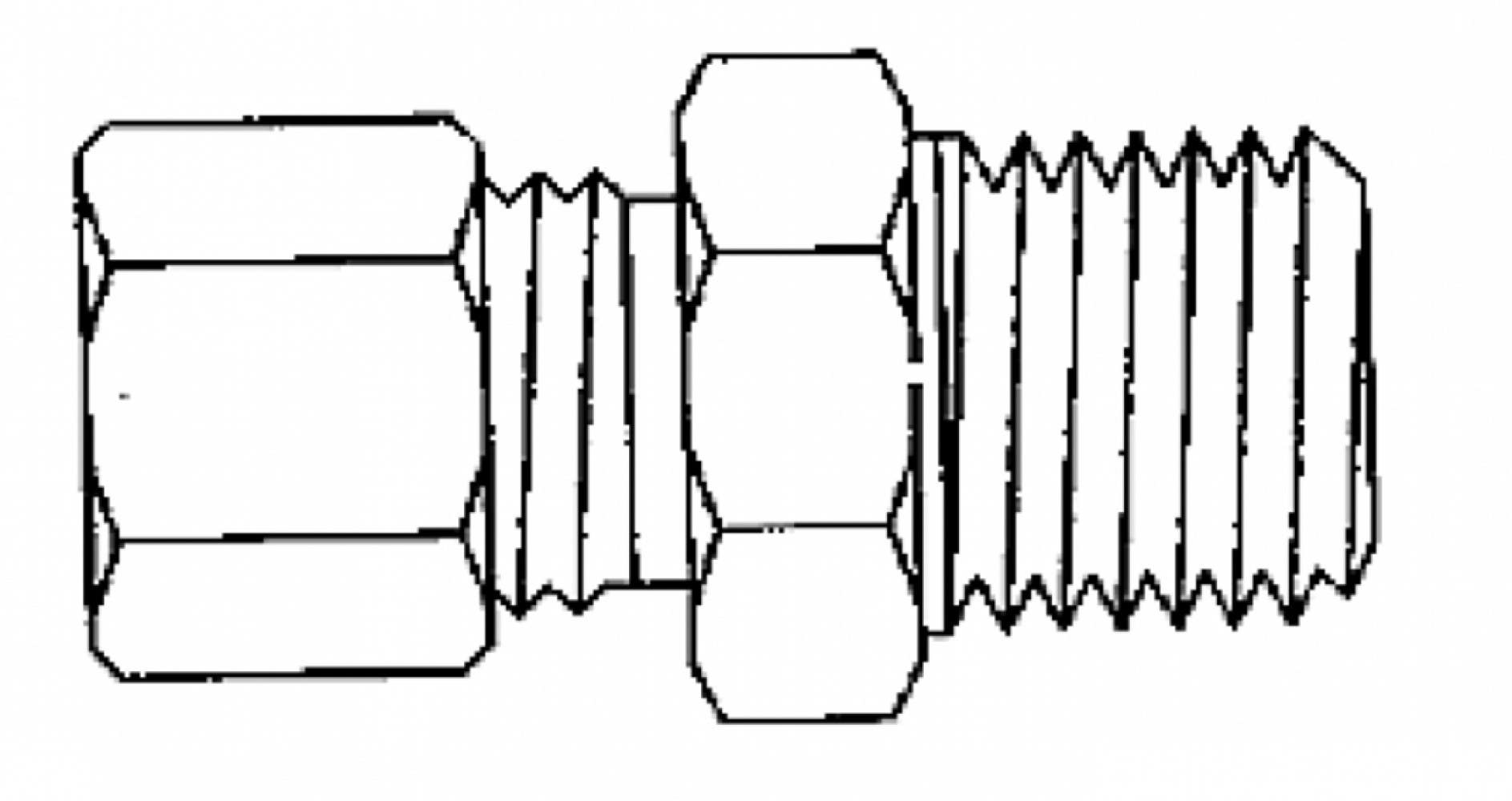 American Imaginations CM-MADAP Compression Male Adapter, TUBE x MIP