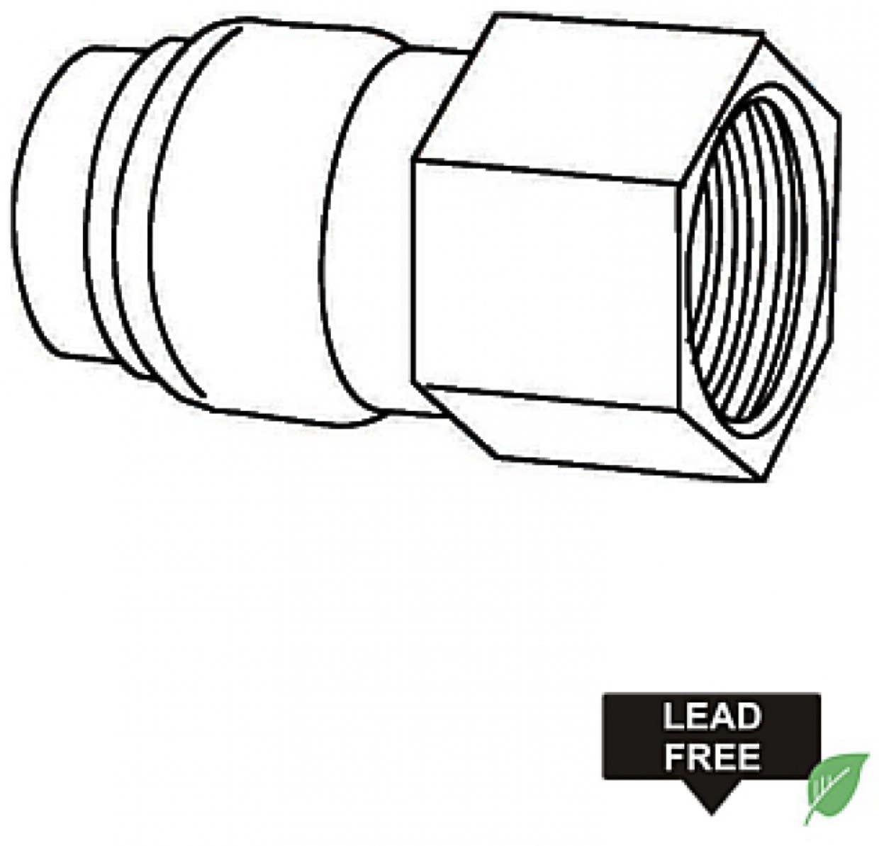 American Imaginations PF-FADAP Push-Fit Female Adapter, PUSH-FIT x FIP