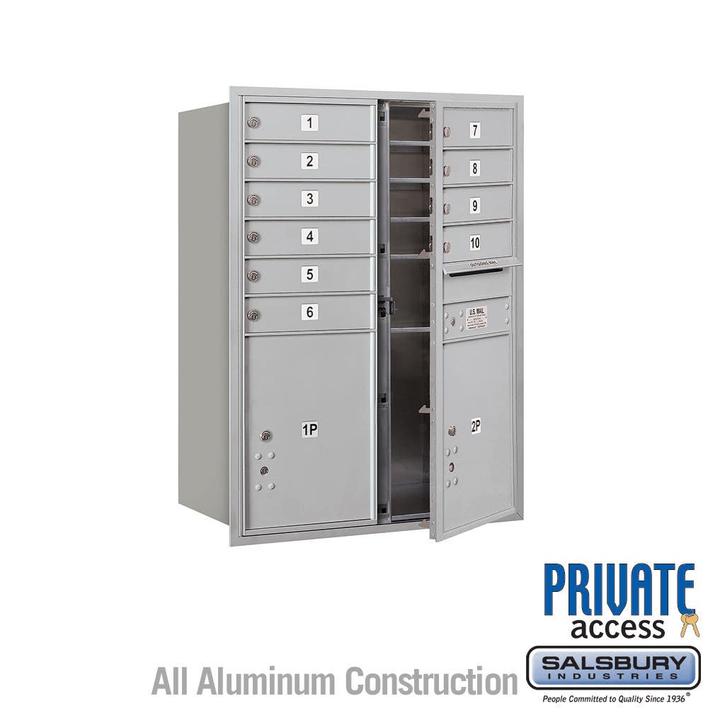Salsbury 4C Horizontal Mailbox Unit (41") - Double Column - 10 MB1 Doors / 2 PL5s