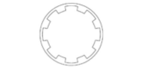 Genius 01-11430-0-0-2736 Key Screen Cassettes Tube with Tape 23.25mm - Mill Finish