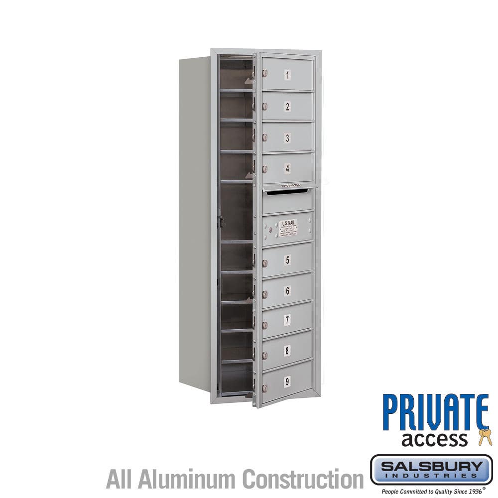 Salsbury 4C Horizontal Mailbox Unit (41") - Single Column - 9 MB1 Doors