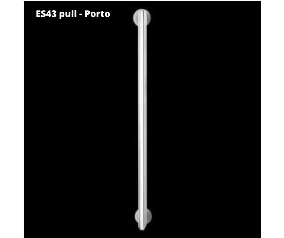 Karcher Design ES43 400 73 Porto Pull Handle, Center To Center-16-3/4",Finish-Satin/Polished Stainless Steel