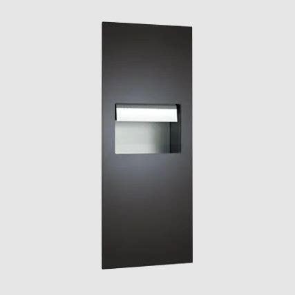 ASI 10-64696A Piatto - Fully Recessed Auto Roll Paper Towel Dispenser And Waster Receptacle - Battery