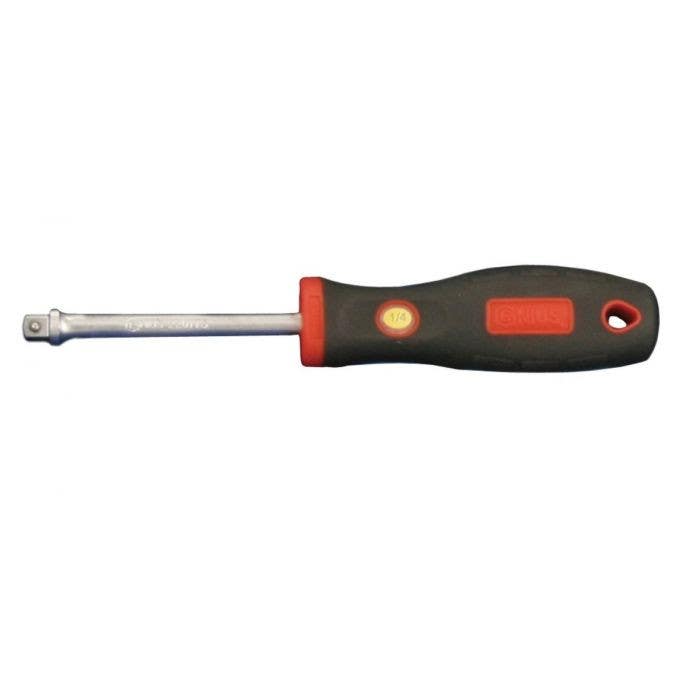 Genius Tools 506+0175 1/4" Dr. Socket Driver with soft grip handle