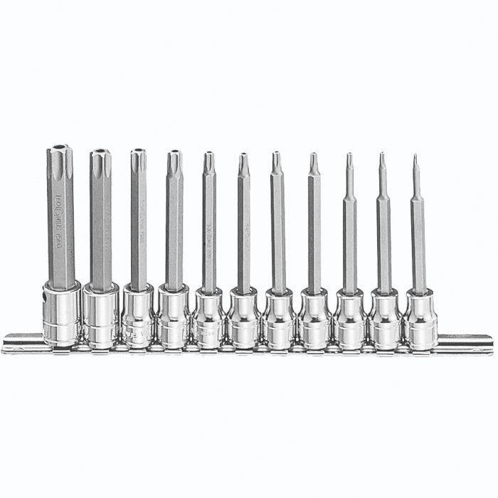 Genius Tools BS-311PL 11PC 3/8" Dr. Pentacle Bit Socket Set