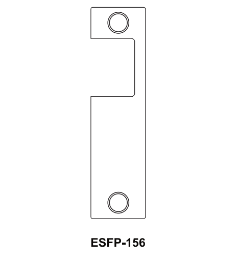 Cal-Royal ESFP-156 Optional Faceplate For ES1855 Electric Strike