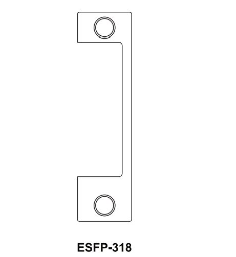 Cal-Royal ESFP-318 Optional Faceplate For ES1855 Electric Strike