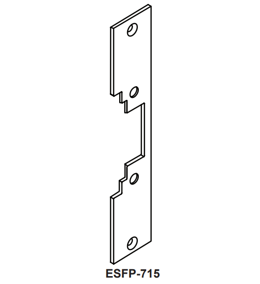 Cal-Royal ESFP-715 Optional Faceplate For ES1433 Electric Strike(Wood Frame)