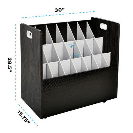 Adiroffice 625 Mobile Wood Roll File(21 Slots)