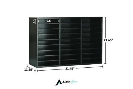 Adiroffice ADIKI200-01-MEO Multi-Tiered Literature Display(Medium Oak)