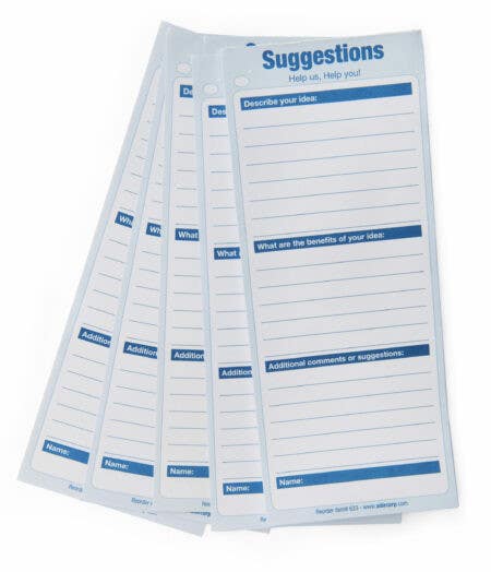 Adiroffice 633-50 Suggestion Box Cards (50 pk)