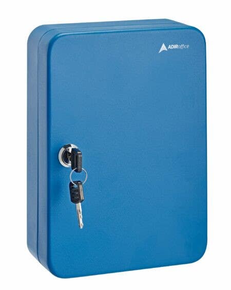 Adiroffice 681-48  Key Steel Secure Cabinet with Key Lock