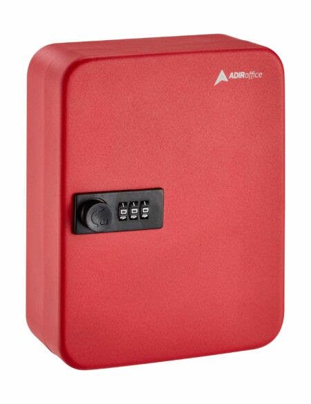 Adiroffice 682-30 Key Steel Secure Key Cabinet with Combination Lock, Key Capacity 30