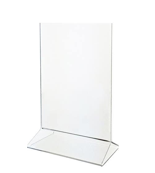 Adiroffice 639-8511-6-TL 8.5"W x 11"H Upright Frame Top Loading Acrylic Sign Holder, 6 Pack