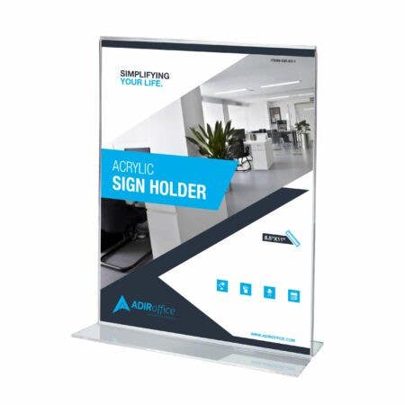Adiroffice 639-8511 Wall Mount Acrylic Sign Holder 8.5" x 11"