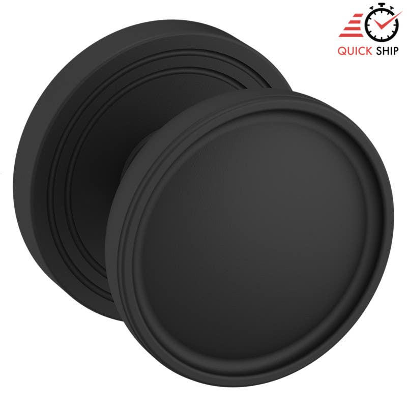 Baldwin Estate K012 Door Knob w/ 5078 Rose, 2 3/8" Backset