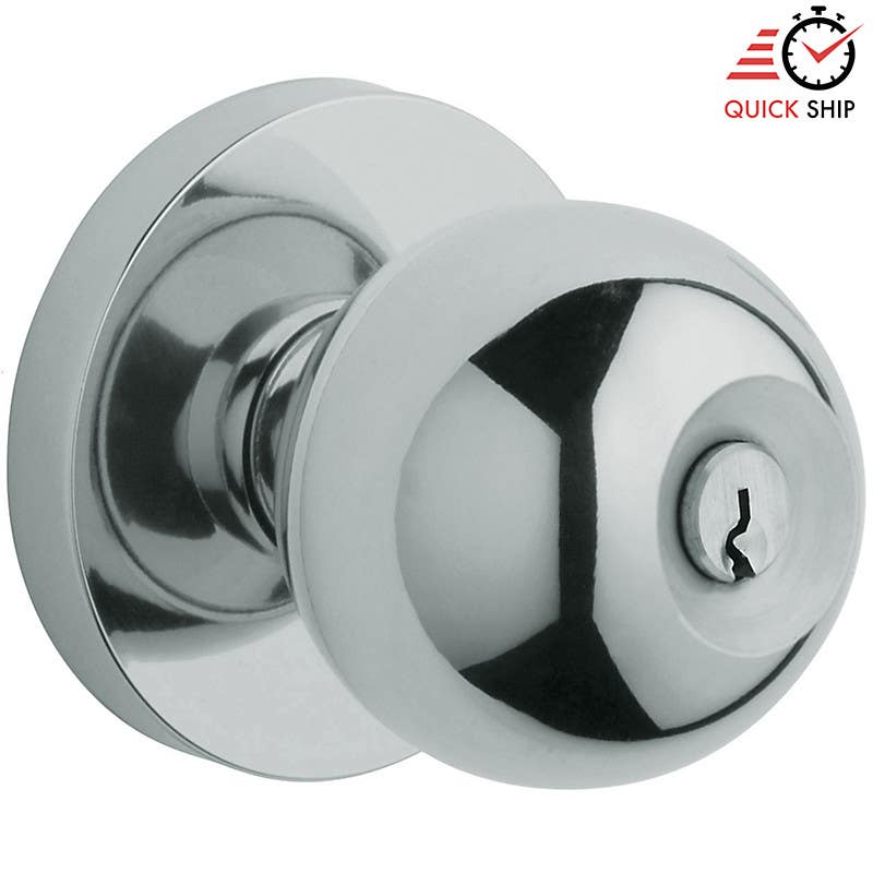 Baldwin Estate 521 Modern Door Knob w/ Contemporary Rose