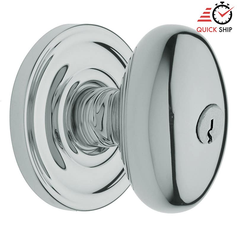 Baldwin Estate 522 Egg Door Knob w/ Classic Rose