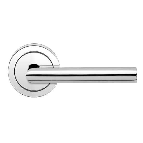 Karcher Design UER28 Rhodos Lever Set w/ 3-Piece Rose 2 5/8", For Pre-Bored Door (2 1/8")