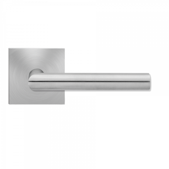 Karcher Design UEPL28 Rhodos Lever Set w/ Plan Design Rose 2 9/16", For Pre-Bored Door (2 1/8")