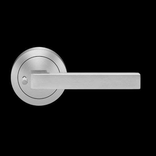 Karcher Design UER46 Seattle Lever Set w/ 3-Piece Rose 2 5/8", For Pre-Bored Door (2 1/8")