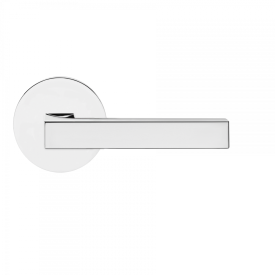 Karcher Design UEPL46 Seattle Lever Set w/ Plan Design Rose 2 9/16", For Pre-Bored Door(2 1/8")