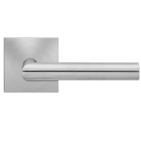 Karcher Design UEPL18 Rhodos XL Lever Set w/ Plan Design Rose 2 9/16", For Pre-Bored Door (2 1/8")