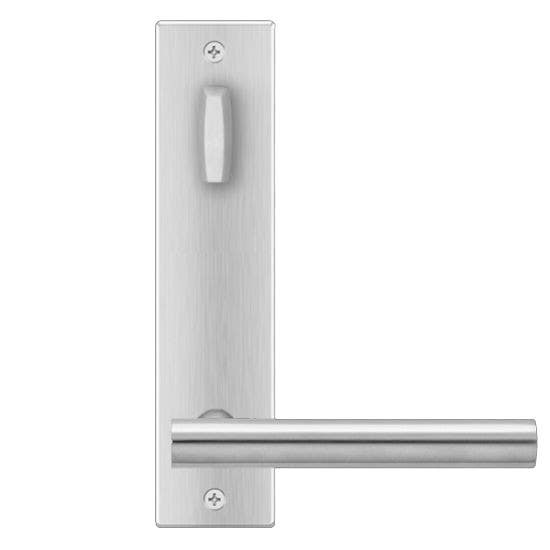 Karcher Design UEL21 Manhattan Tubular Entry Set w/ Escutcheon Plate, Lever/Lever
