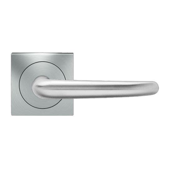 Karcher Design UER22 Elba Lever Set w/ 3-Piece Rose 2 5/8", For Pre-Bored Door (2 1/8")
