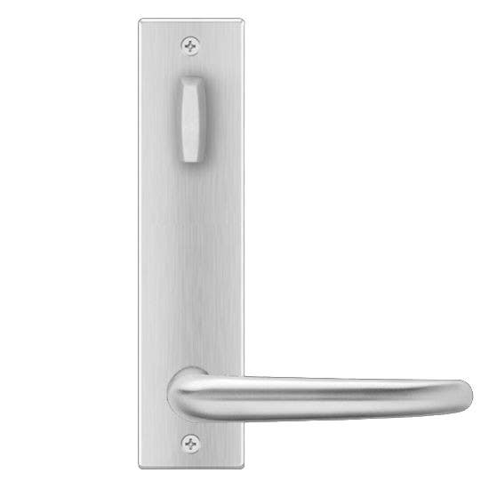 Karcher Design UEL22 Elba Tubular Entry Set w/ Escutcheon Plate, Lever/Lever