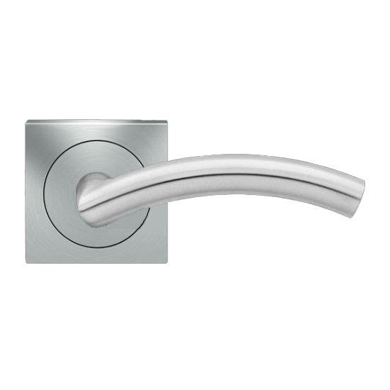 Karcher Design UER30 Corsica Lever Set w/ 3-Piece Rose 2 5/8", For Pre-Bored Door (2 1/8")