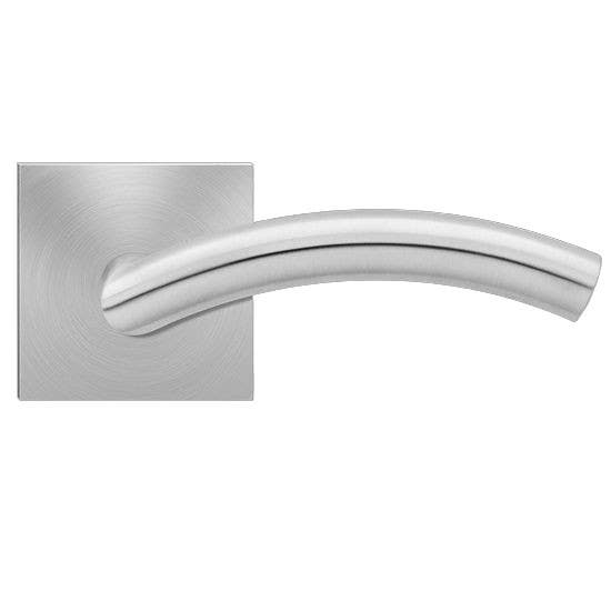 Karcher Design UEPL30 Corsica Lever Set w/ Plan Design Rose 2 9/16", For Pre-Bored Door (2 1/8")