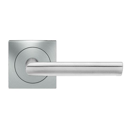 Karcher Design UER29 Cyprus Lever Set w/ 3-Piece Rose 2 5/8", Finish-Satin Stainless Steel