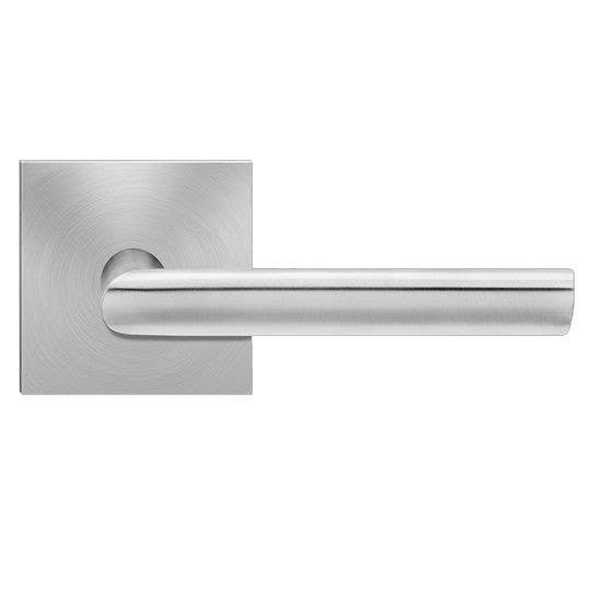 Karcher Design UEPL29 Cyprus Lever Set w/ Plan Design Rose 2 9/16", Finish-Satin Stainless Steel