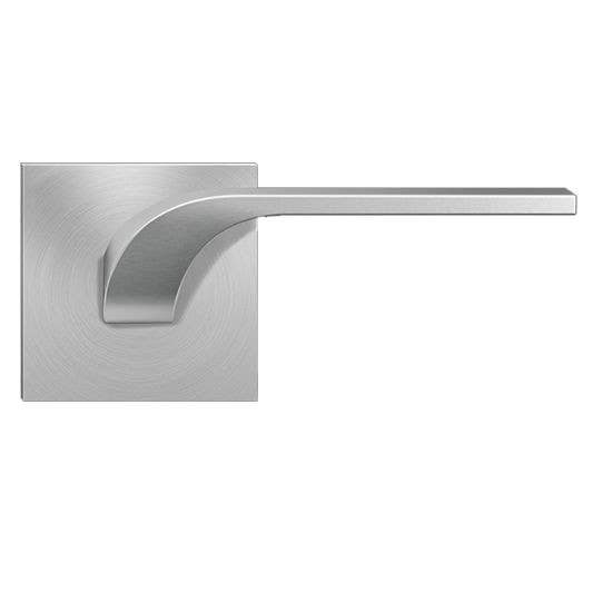 Karcher Design UEPL87 Las Vegas Lever Set w/ Plan Design Rose 2 9/16", For Pre-Bored Door (2 1/8")