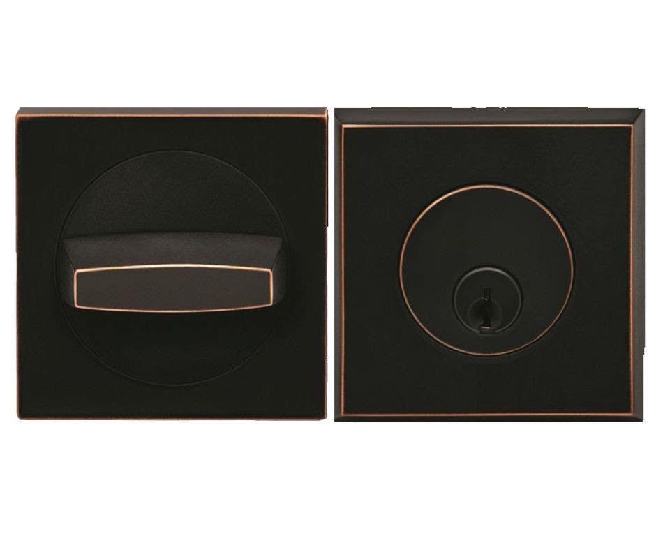 Karcher Design UEDBQ Deadbolt, Dimension 2 5/8" X 2 5/8" X 1 1/2", Standard For Door Thickness 1 3/4" - 2 9/16"