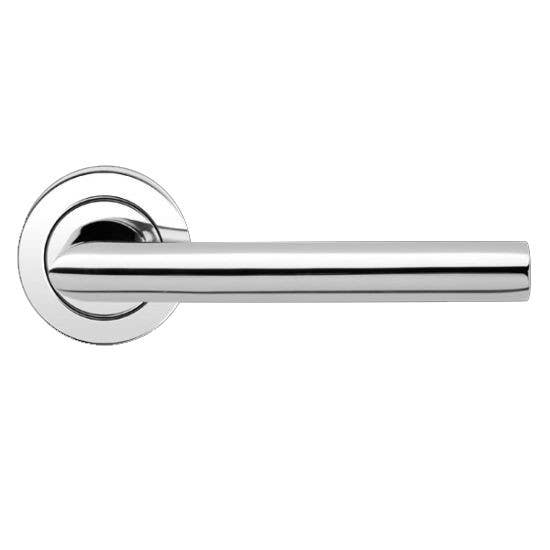 Karcher Design ER37 Verona Lever Set w/ 3-Piece Rose 2-1/16", For Custom Bored Door