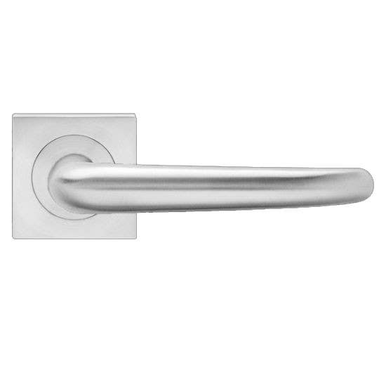 Karcher Design ER22 Elba Lever Set w/ 3-Piece Rose 2-1/16", For Custom Bored Door