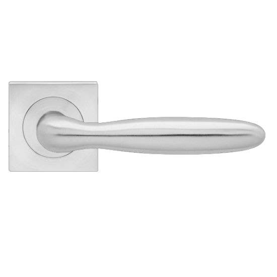Karcher Design ER24 Corfu Lever Set w/ 3-Piece Rose 2-1/16", For Custom Bored Door