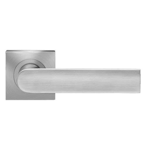 Karcher Design ER51 London Lever Set w/ 3-Piece Rose 2-1/16", For Custom Bored Door