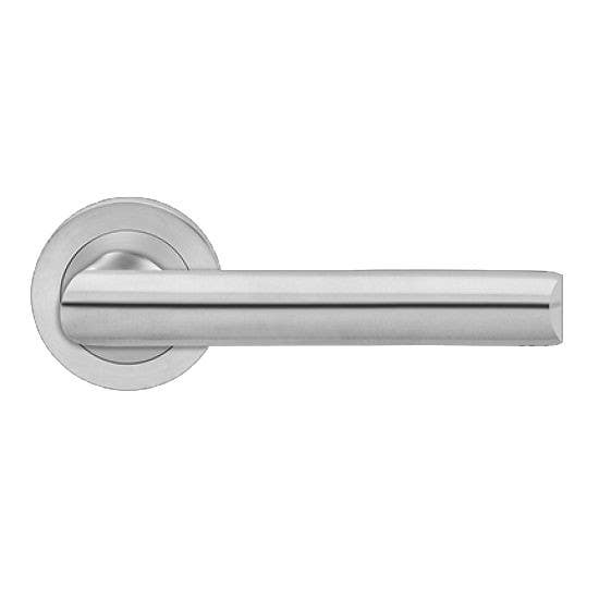 Karcher Design ER55 Paris Lever Set w/ 3-Piece Rose 2-1/16", For Custom Bored Door