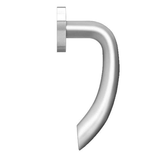 Karcher Design E 'Jersey' Lever/Lever Trim For European Mortise Locks (Mamo, Gemo), For Custom Bored Door, Satin Stainless Steel