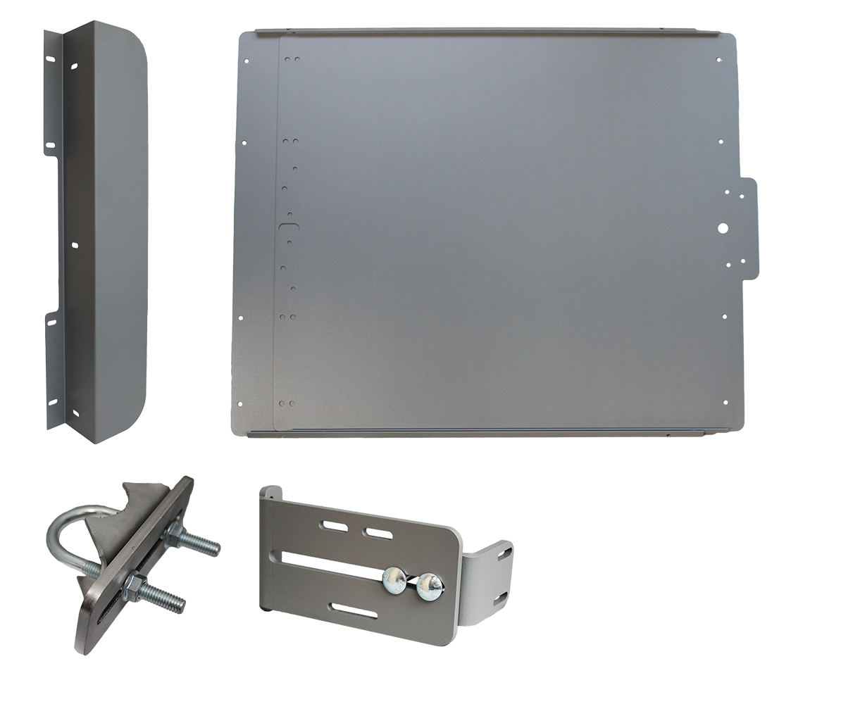 Lockey ED40 Edge Panic Shield Value Kit w/ 24" Panic Shield, ED-SB Strike Bracket, Latch Protector, Jamb Stop