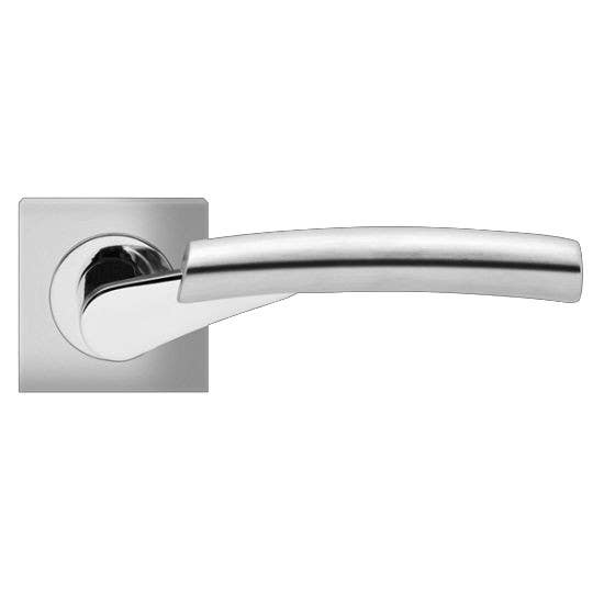 Karcher Design E 'Atlantis' Lever/Lever Trim For European Mortise Locks (Mamo, Gemo), Satin Stainless Steel