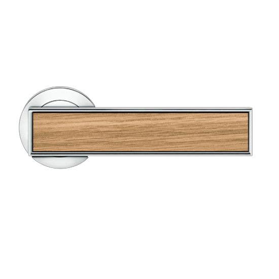 Karcher Design ERM53Y Torino Lever Set w/ Mortise Rose 2 3/8", Trim Only, For Custom Bored Door
