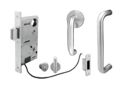 INOX PD97 Electrified Mortise Lock with PHIX31108ST Surface Pull