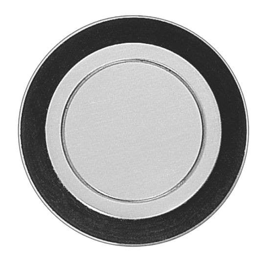 Karcher Design EZ211 Door Stop, 1 3/4" Dia, Finish-Satin Stainless Steel