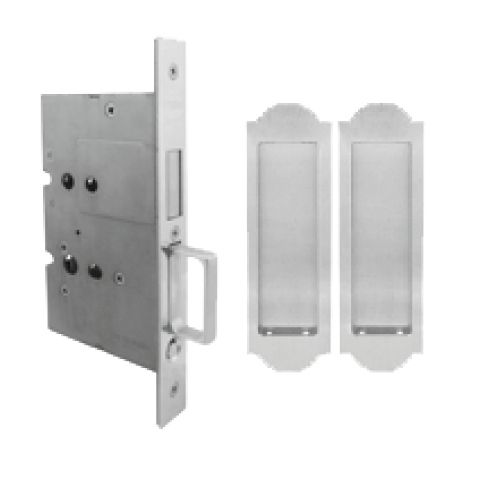 INOX PD8000 Interior Mortise Lockset w/ FH31 Regal Flush Pull & TT08 Thumbturn